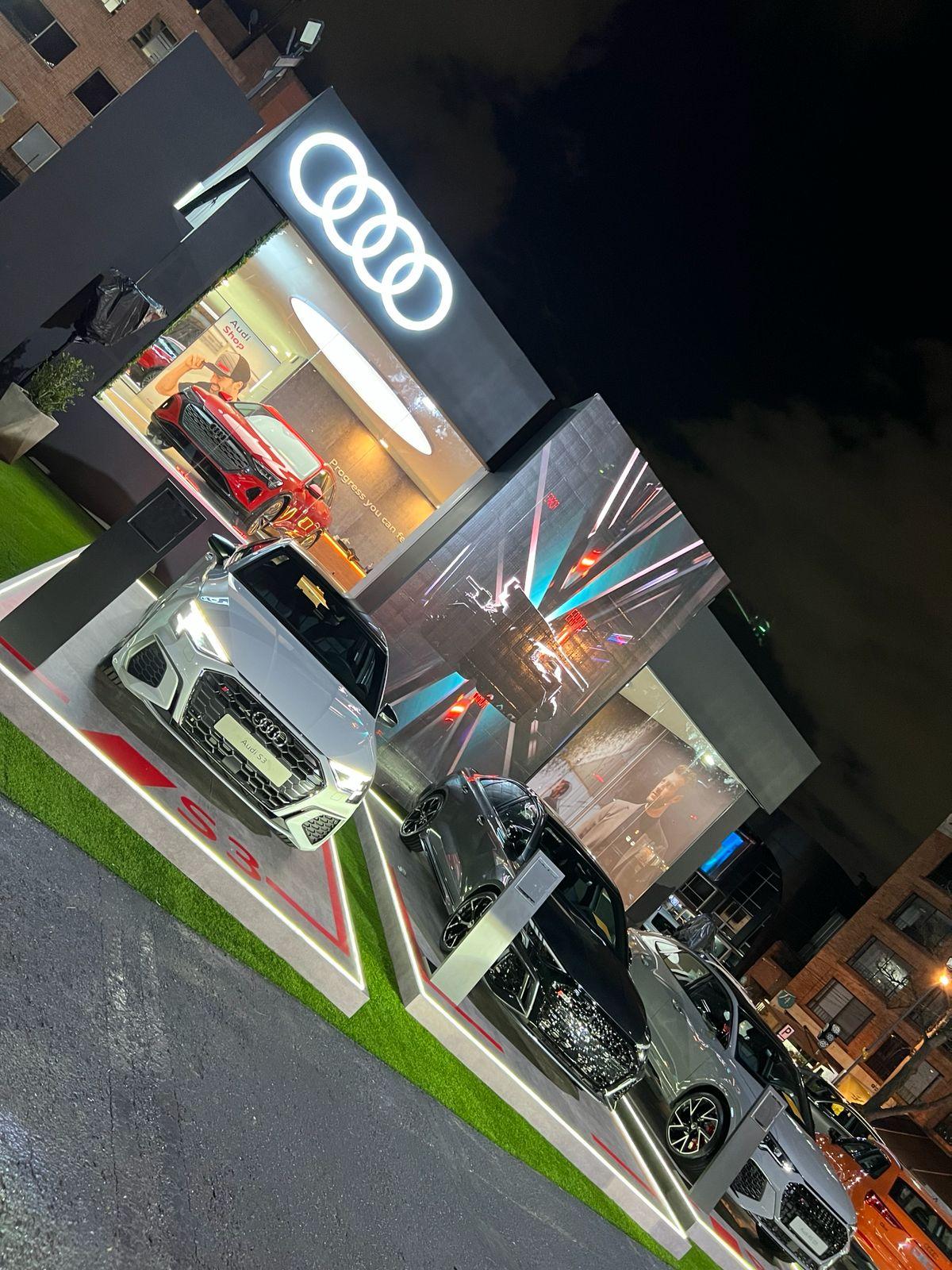 Audi Trade Show Booth — Night